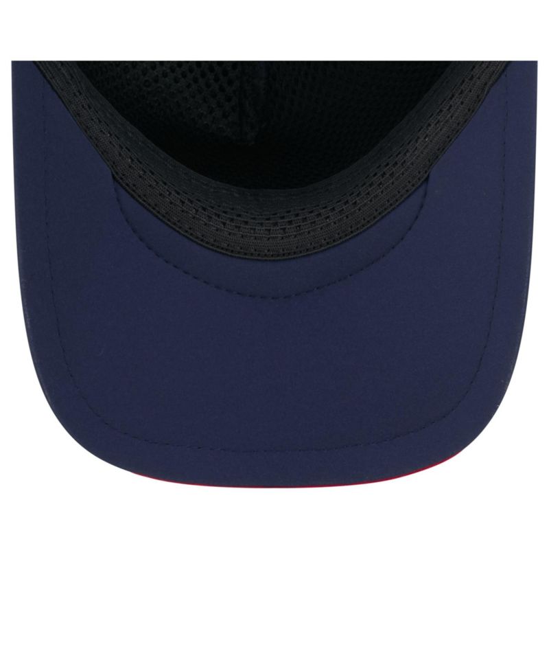 Big Boys and Girls Navy New England Patriots 2026 Sideline Apex 9FORTY Adjustable Trucker Hat