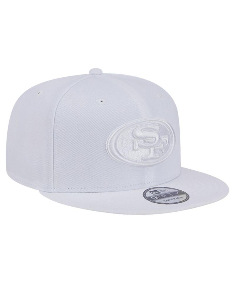 Men's San Francisco 49ers Main White on White 9FIFTY Snapback Hat