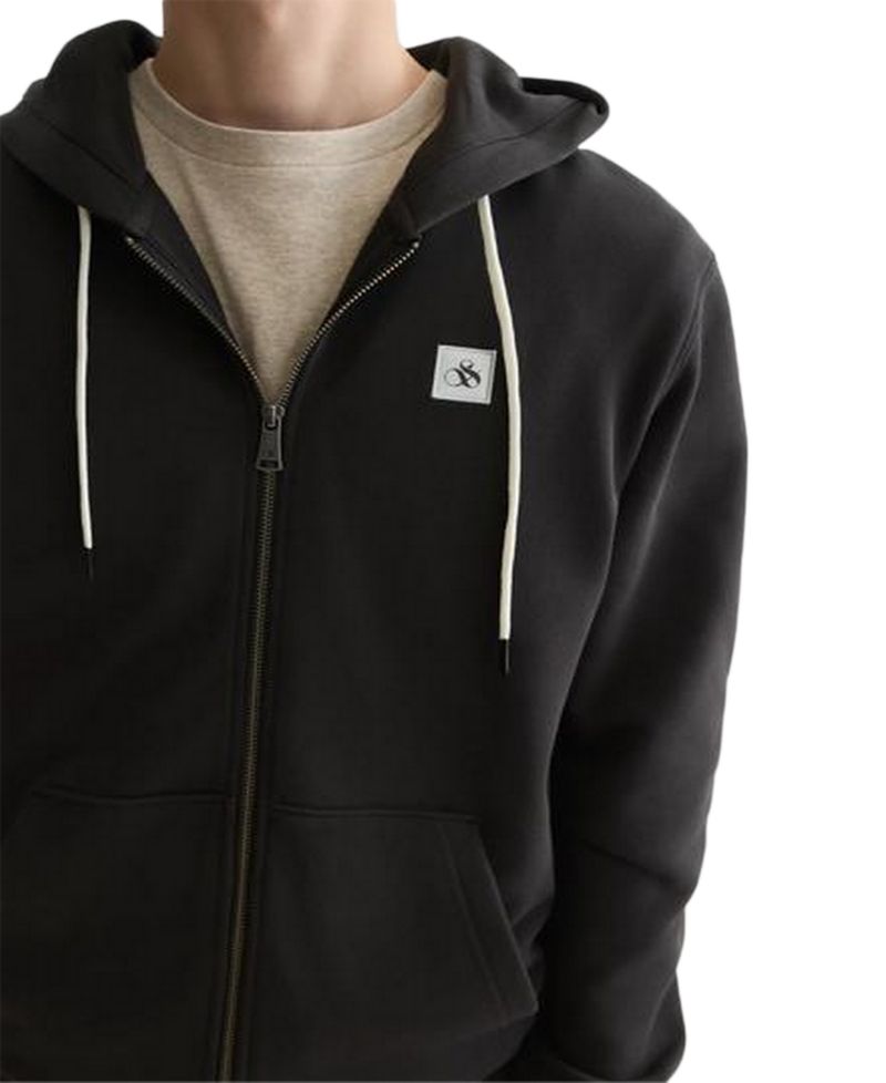 Men's Logo Badge Full-Zip Hoodie