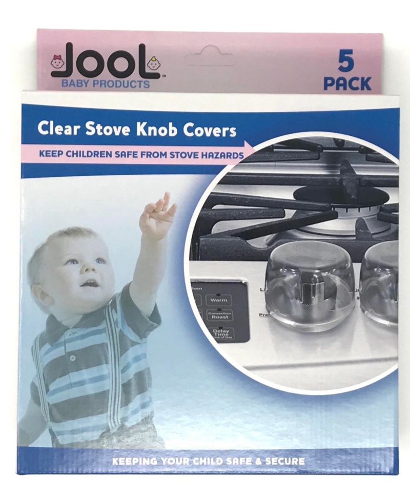 Toddler Stove Knob Covers, Universal Design, Ultra-Clear Safety (5 Pack)