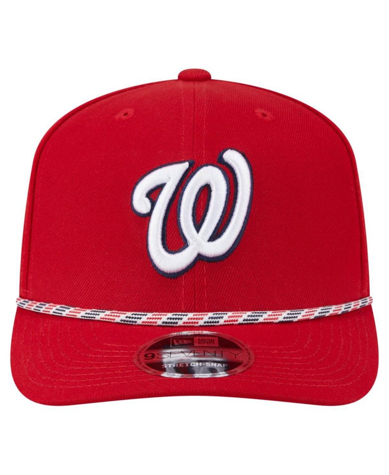 Men's Red Washington Nationals Multi-Rope 9SEVENTY Stretch-Snap Hat