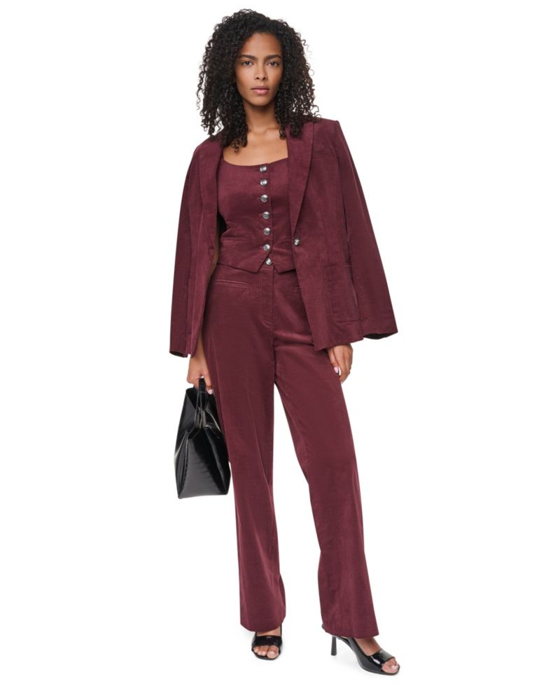 Women's Button-Front Tailored Vest