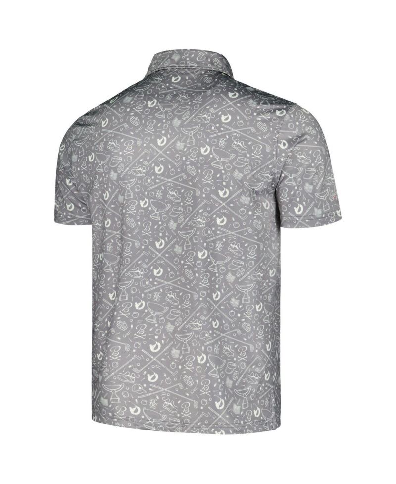 Men's Gray TOUR Championship Printed Polo Shirt