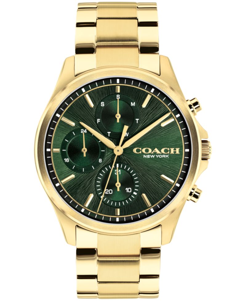 Men's Oliver Gold-Tone Stainless Steel Bracelet Watch 41mm