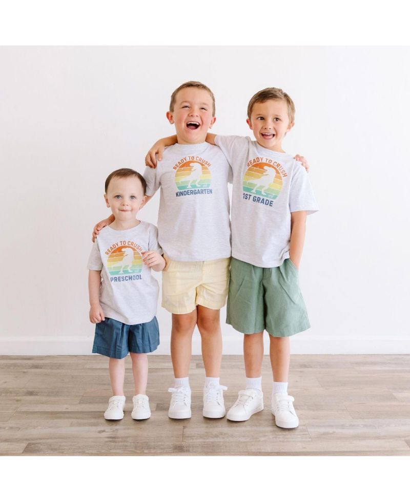 Little Boys Ready to Crush Preschool Short Sleeve T-Shirt