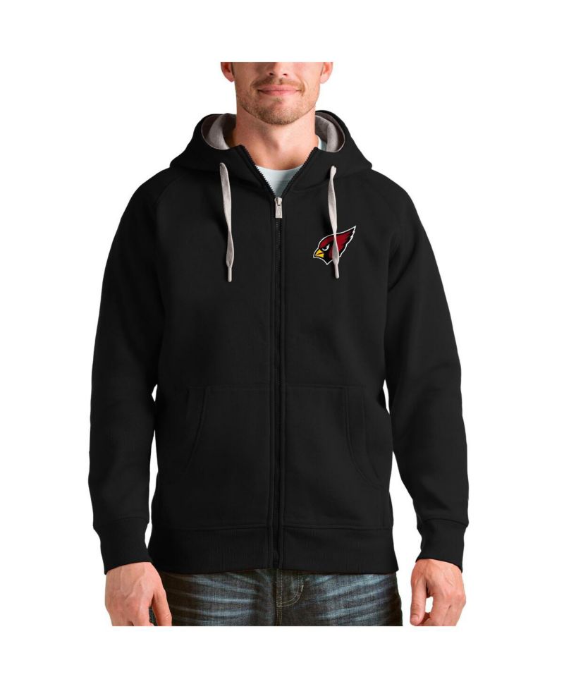 Men's Black Arizona Cardinals Victory Full-Zip Hoodie