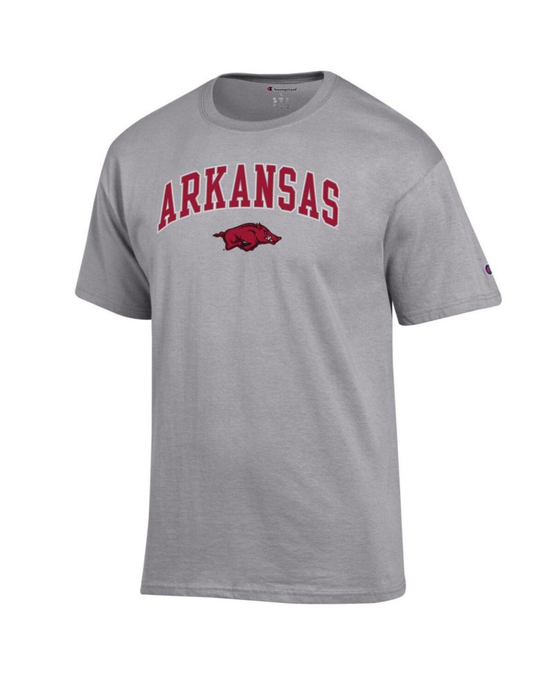 Men's Cardinal Arkansas Razorbacks Arch Over Logo T-Shirt