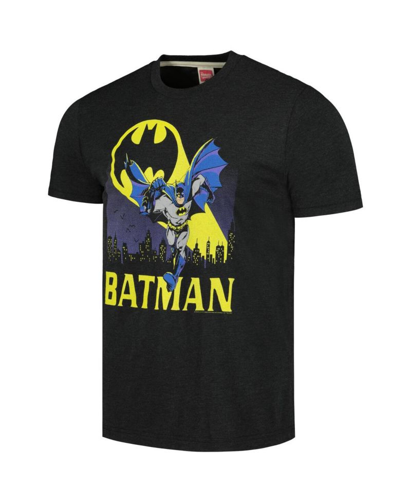 Men's and Women's Charcoal Batman Graphic Tri-Blend T-shirt