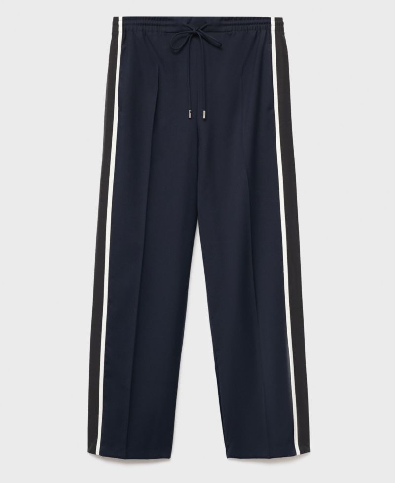 Women's Contrast Stripe Straight Pants