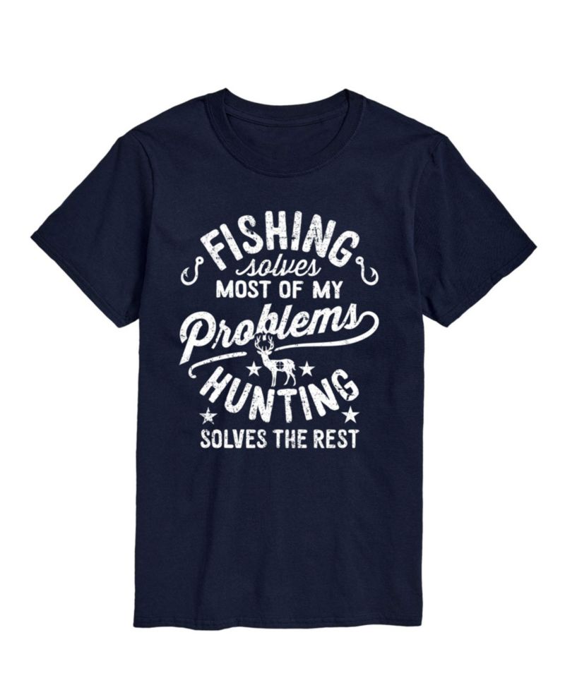 Men's Fishing Solves Problems Short Sleeve T-Shirt