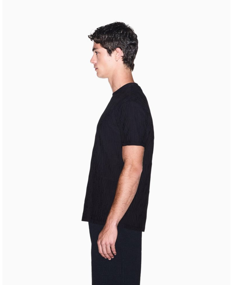 Men's All Over Logo Mercersized Cotton T-Shirt