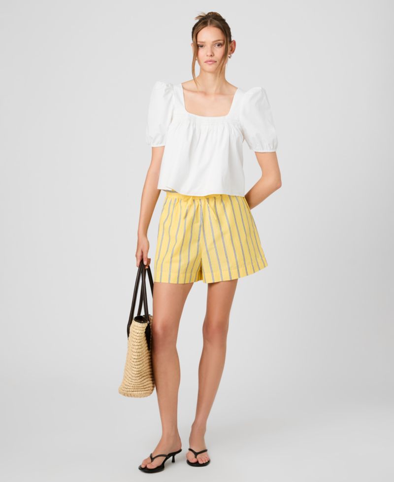Women's Striped Drawstring Shorts