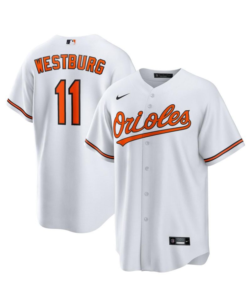 Men's Jordan Westburg White Baltimore Orioles Home Replica Jersey