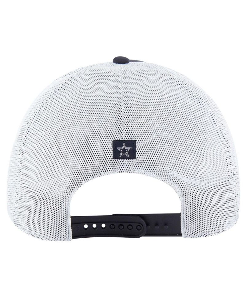 Men's Navy/White Dallas Cowboys Downburst Relaxed Hitch Trucker Adjustable Hat