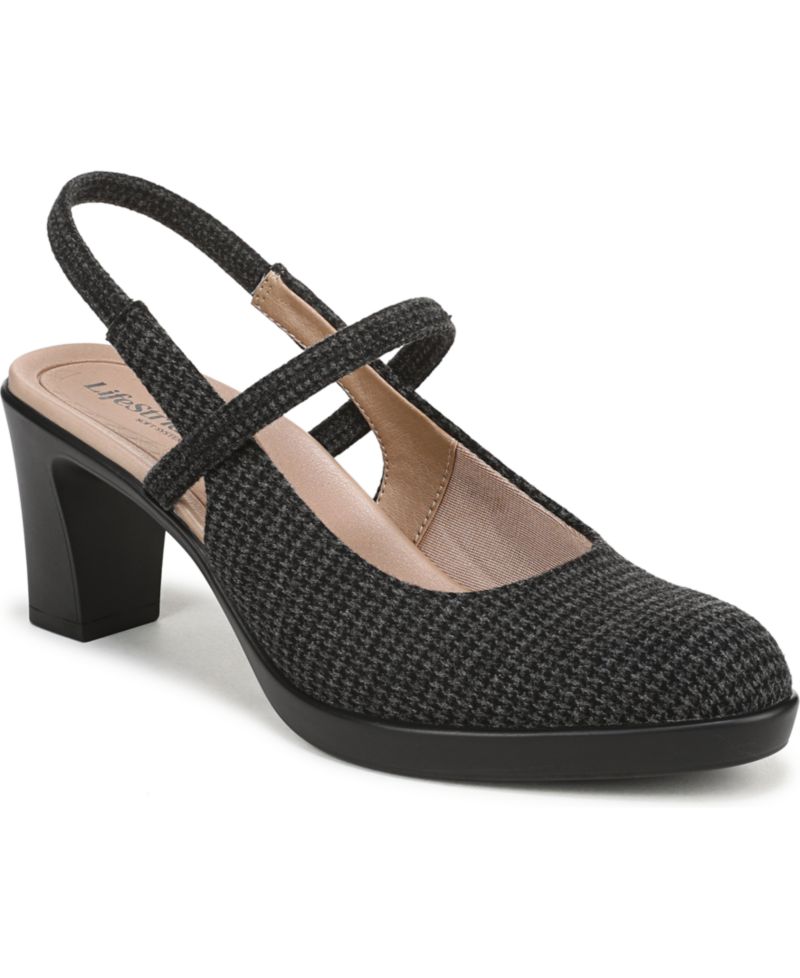Women's Evoke Block Heel Slingback Pumps