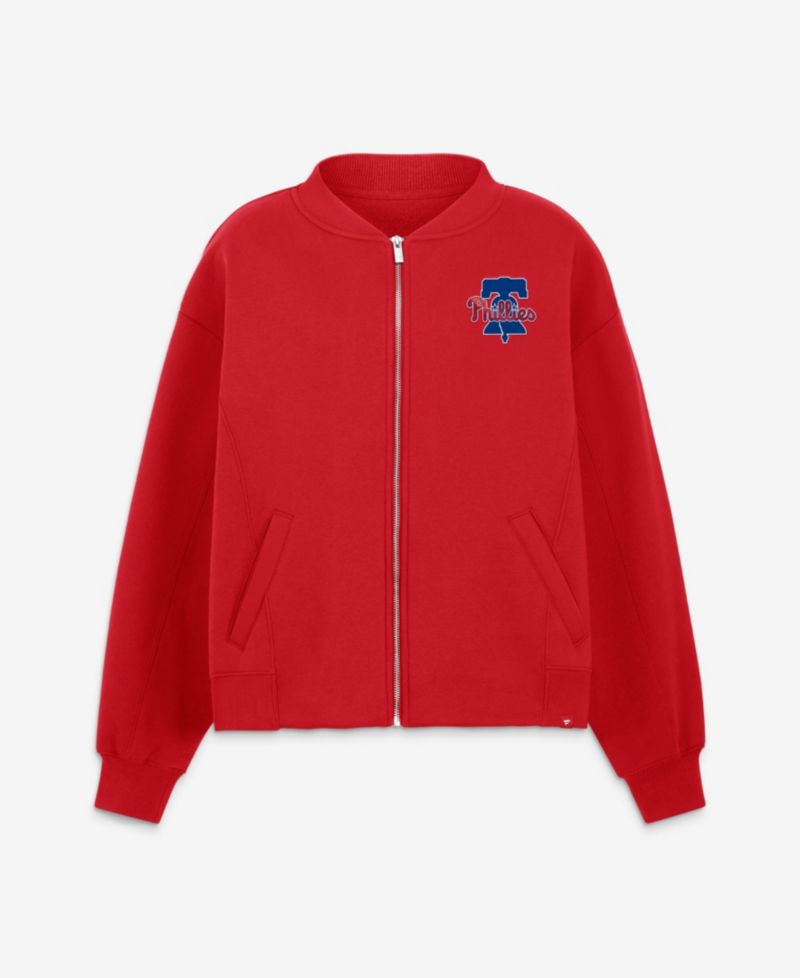 Women's Philadelphia Phillies Rage Against Full-Zip Oversized Fleece Jacket