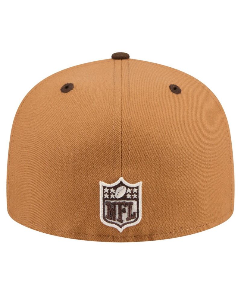 Men's Light Brown/Dark Brown Tampa Bay Buccaneers Two-Tone Walnut 59FIFTY Fitted Hat