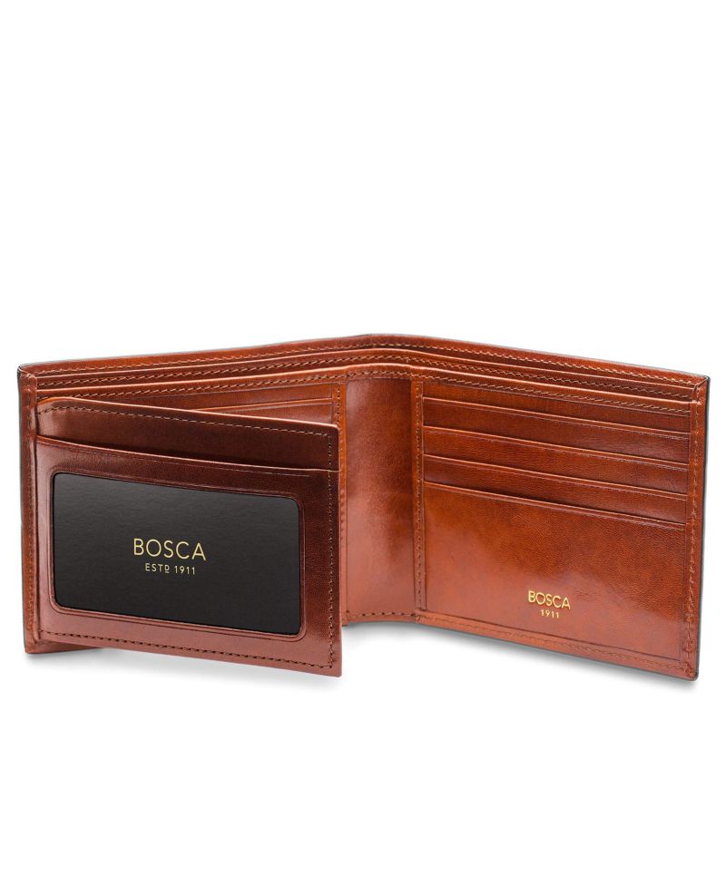 Men's Old Leather Continental ID Wallet
