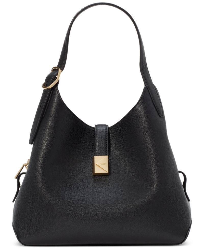 Deco Small Pebbled Leather Crossbody Tote Bag