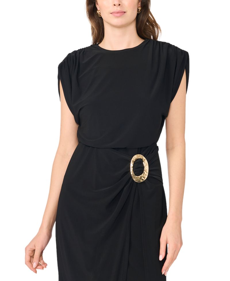 Women's Jersey Wrap Midi Dress