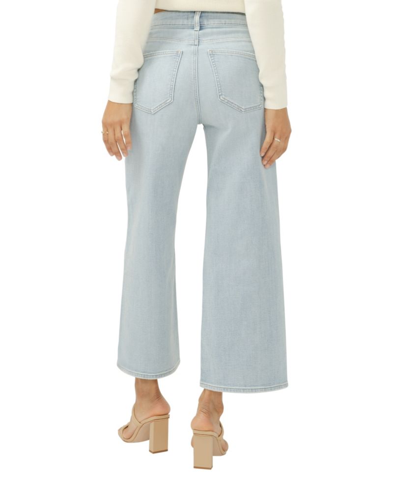 Women's Avery High-Rise Wide-Leg Cropped Jeans