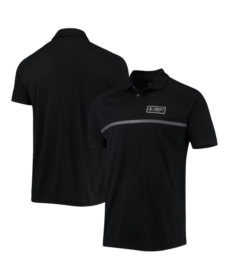 Men's Black Chicago White Sox Sector Raglan Polo Shirt