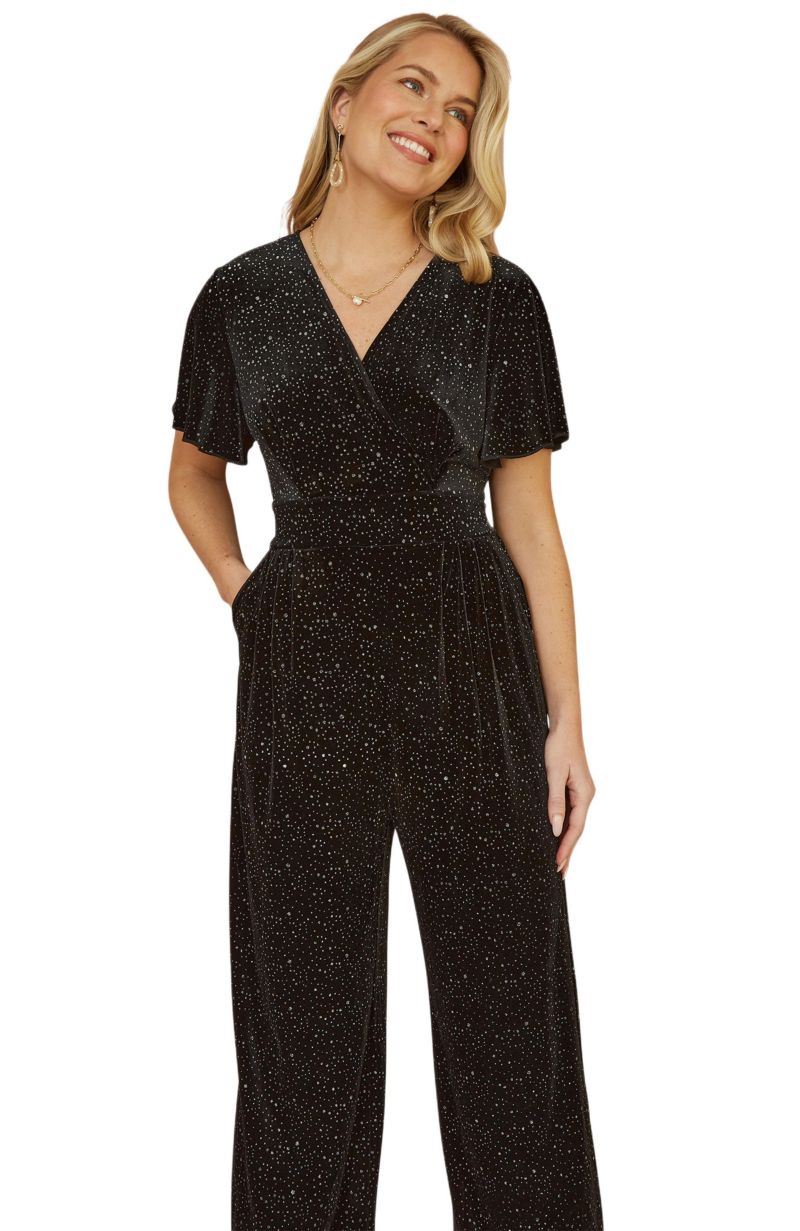 Women's Sparkle Velvet Jumpsuit