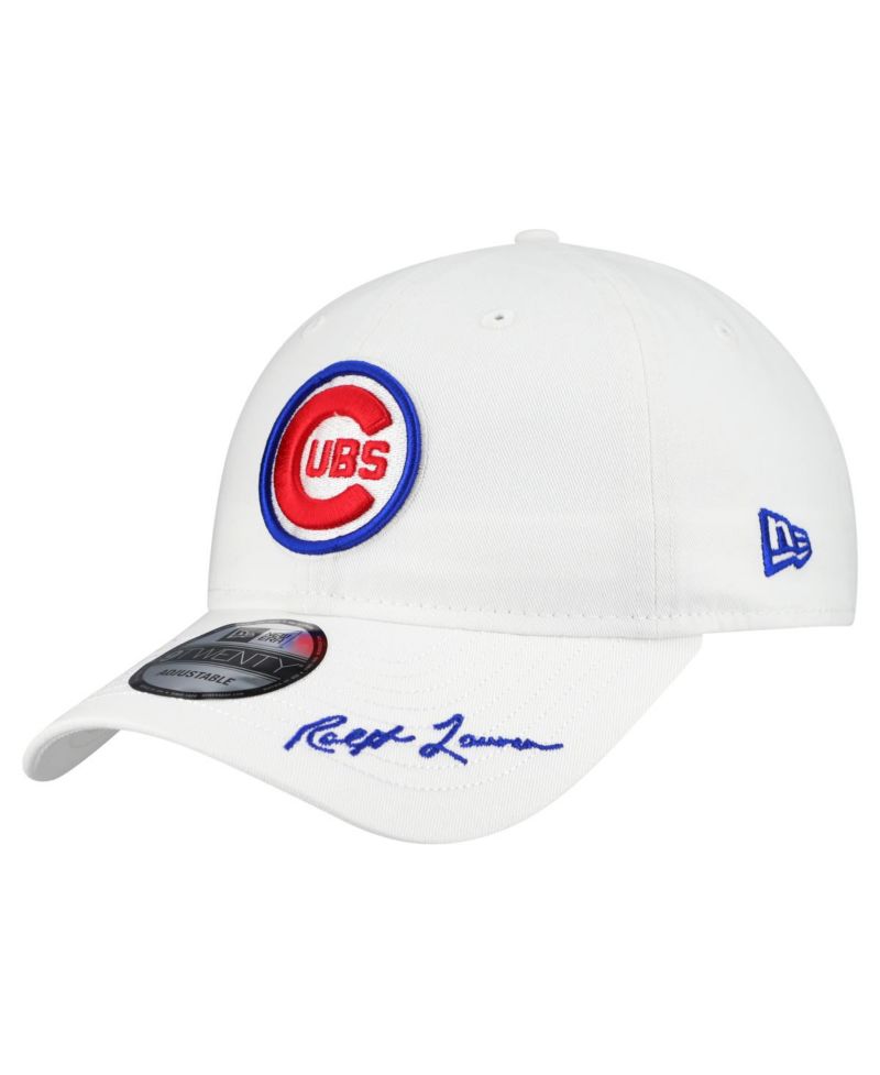 Men's Ralph Lauren x MLB White Chicago Cubs 9TWENTY Adjustable Hat