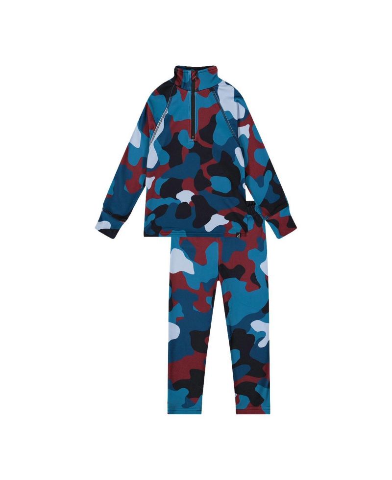 Little and Big Boy(6-14) Two Piece Thermal Underwear Camouflage Print