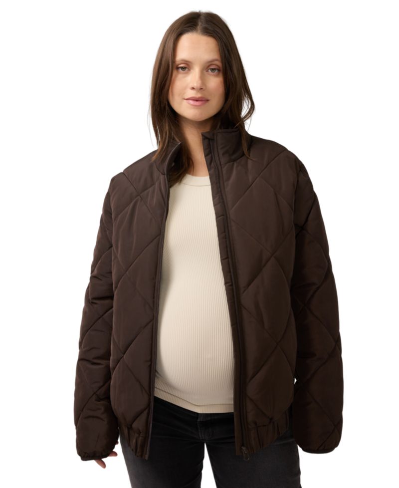 Maternity Grow With You Raglan Insulated Puffer Jacket