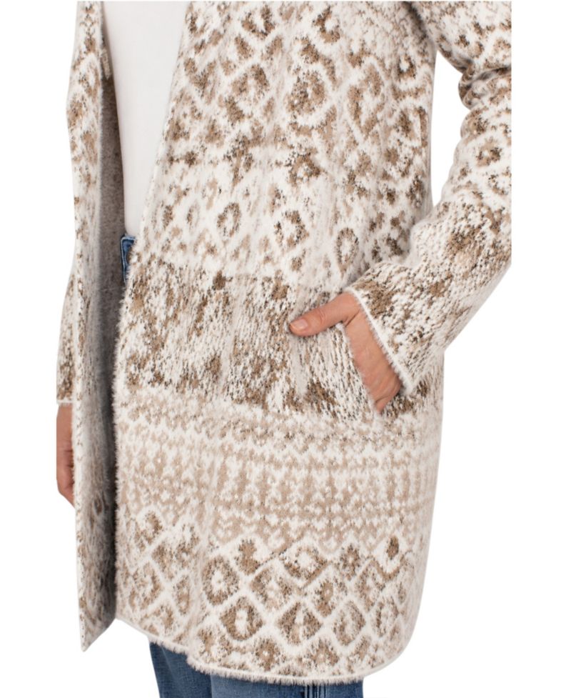 Women's Long Sleeve Coatigan Sweater