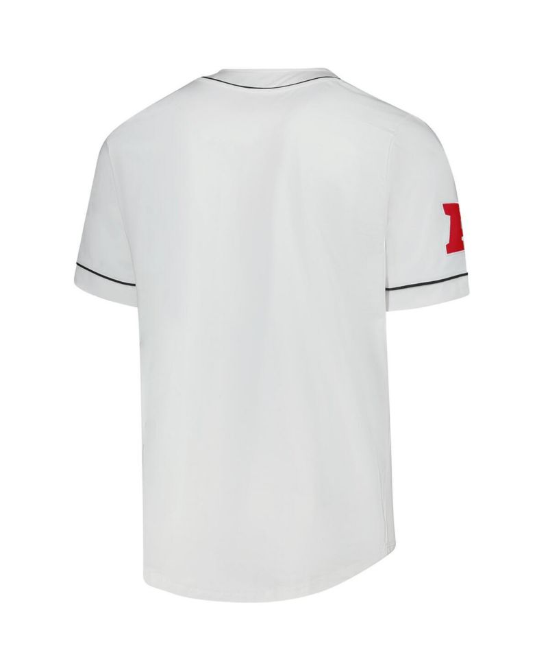 Men's White Cincinnati Bengals Relay Full-Button Baseball Jersey