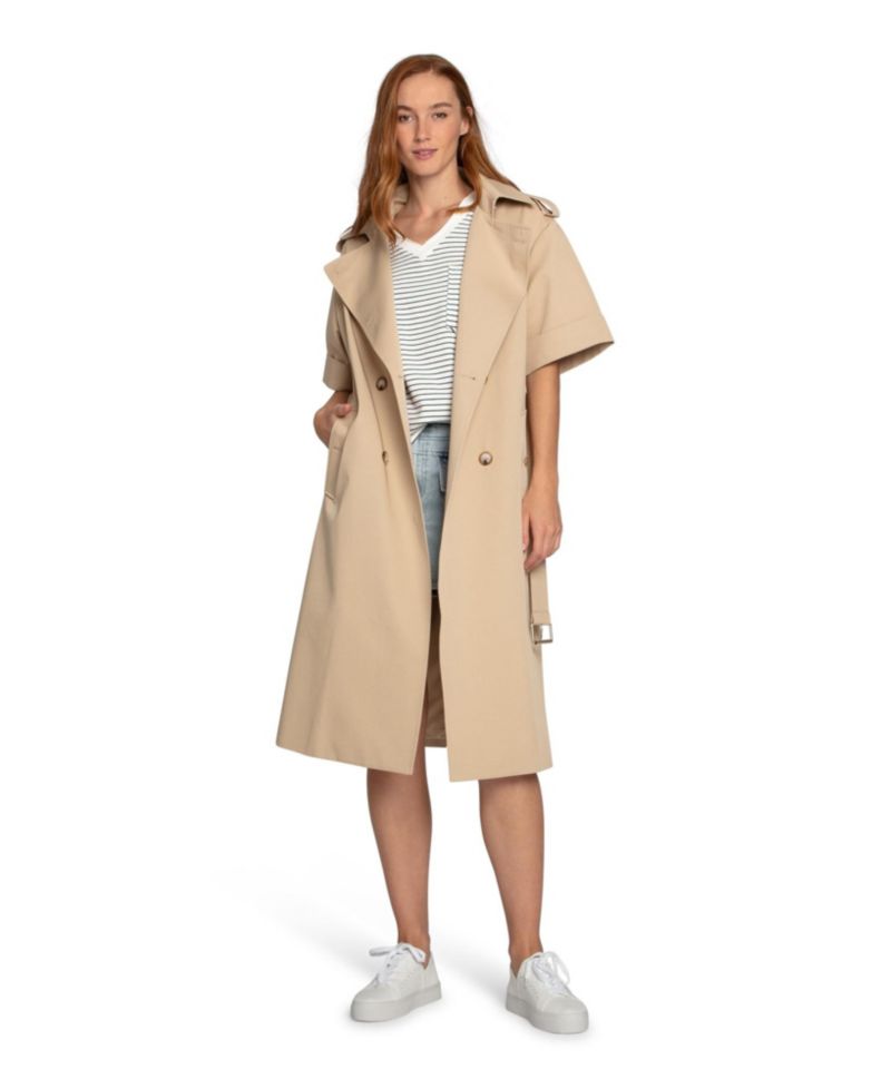 Women's Belle and Bloom Dust and Daring Short Sleeve Trench Style Dress