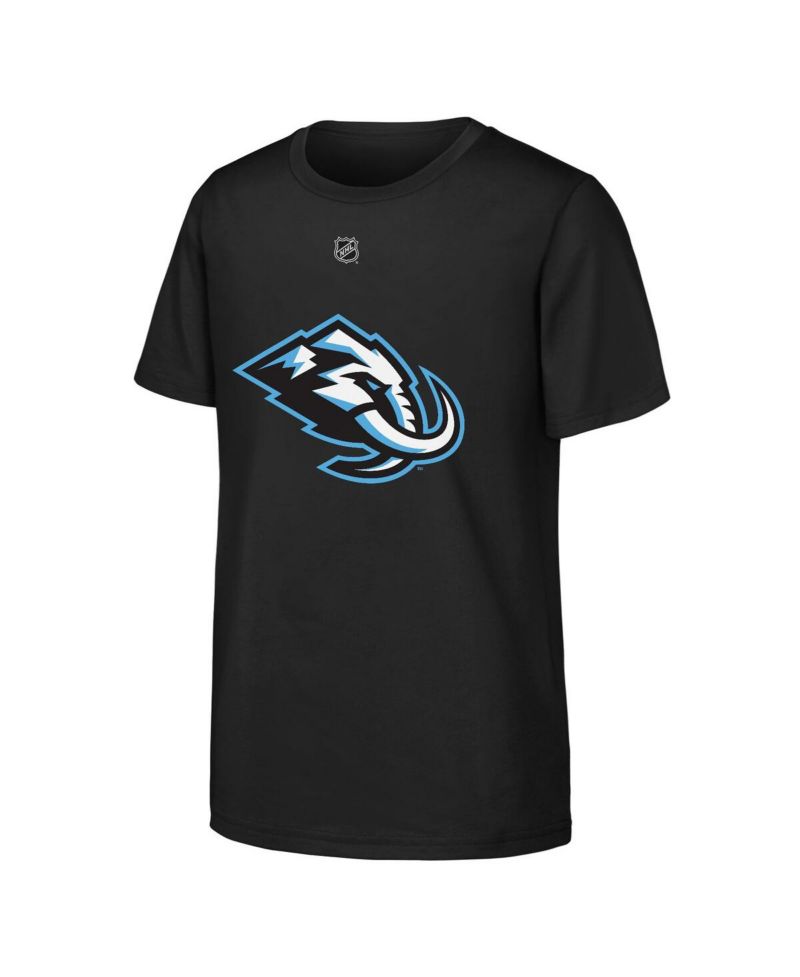 Big Boys and Girls Nick Schmaltz Black Utah Mammoth Name & Number T-Shirt