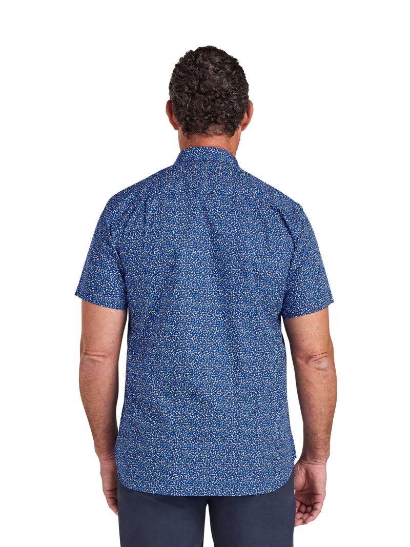 Men's Short Sleeve Flower Bud Shirt