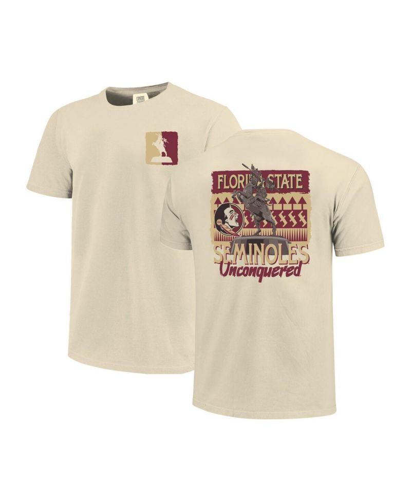 Men's and Women's Natural Florida State Seminoles Hyper Local Statue T-Shirt
