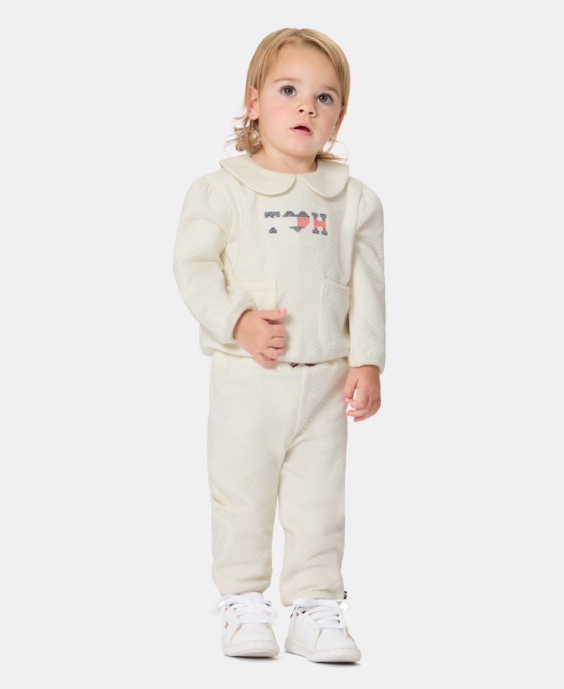 Baby Girls' Long-Sleeve Top and Pants, 2-Piece Set