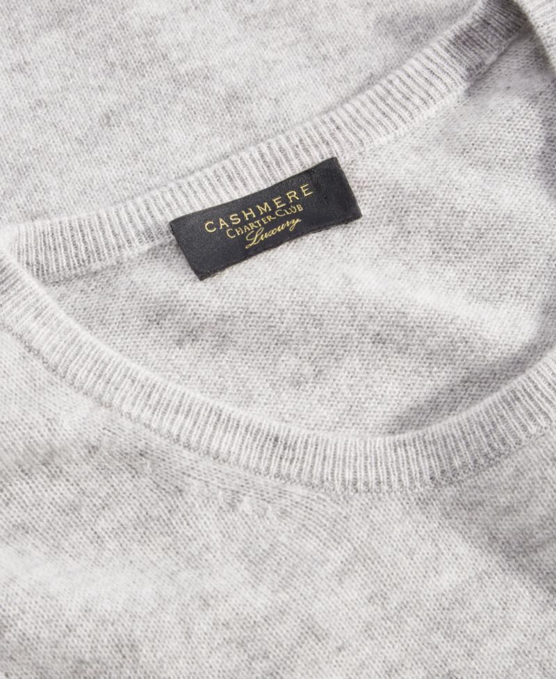 100% Cashmere Women's Petite Long-Sleeve Crewneck Sweater