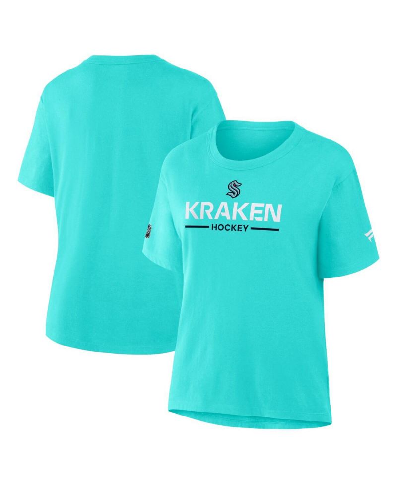 Women's Ice Blue Seattle Kraken Authentic Pro Primary T-Shirt