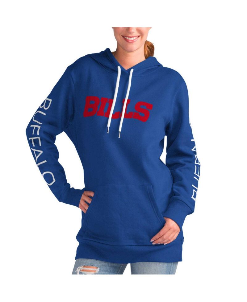 Women's Royal Buffalo Bills Extra Inning Pullover Hoodie