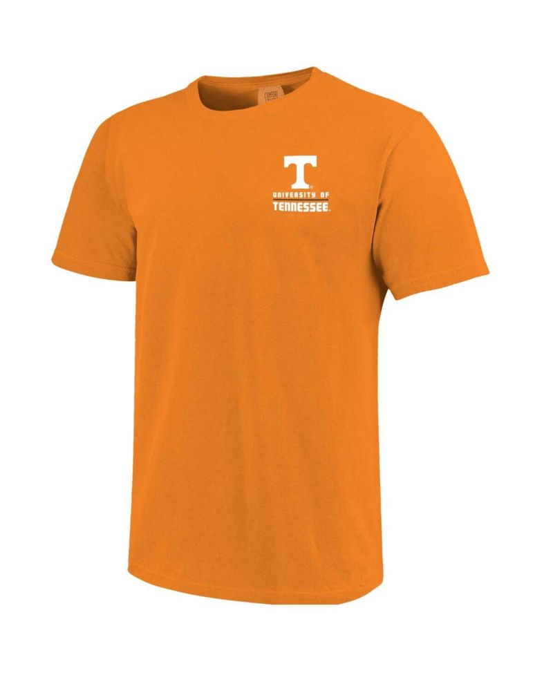 Men's Tennessee Orange Tennessee Volunteers Striped Campus Skyline T-Shirt