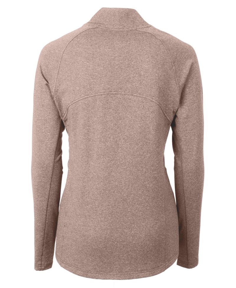 Women's Cutter and Buck Adapt Eco Knit Heather Recycled Full Zip