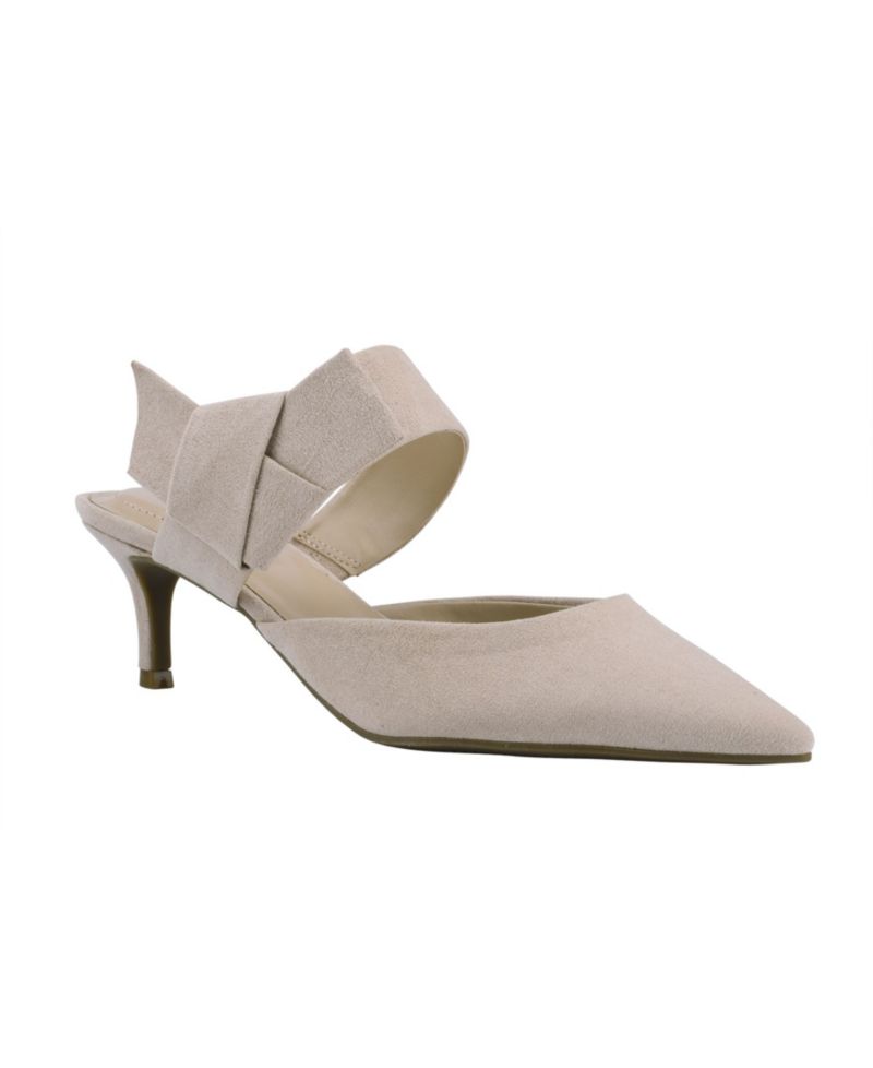 Women's Millie Bow Strap Kitten Heel Mules