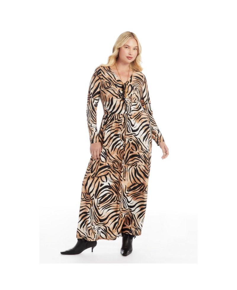 Women's V Neck Maxi Dress