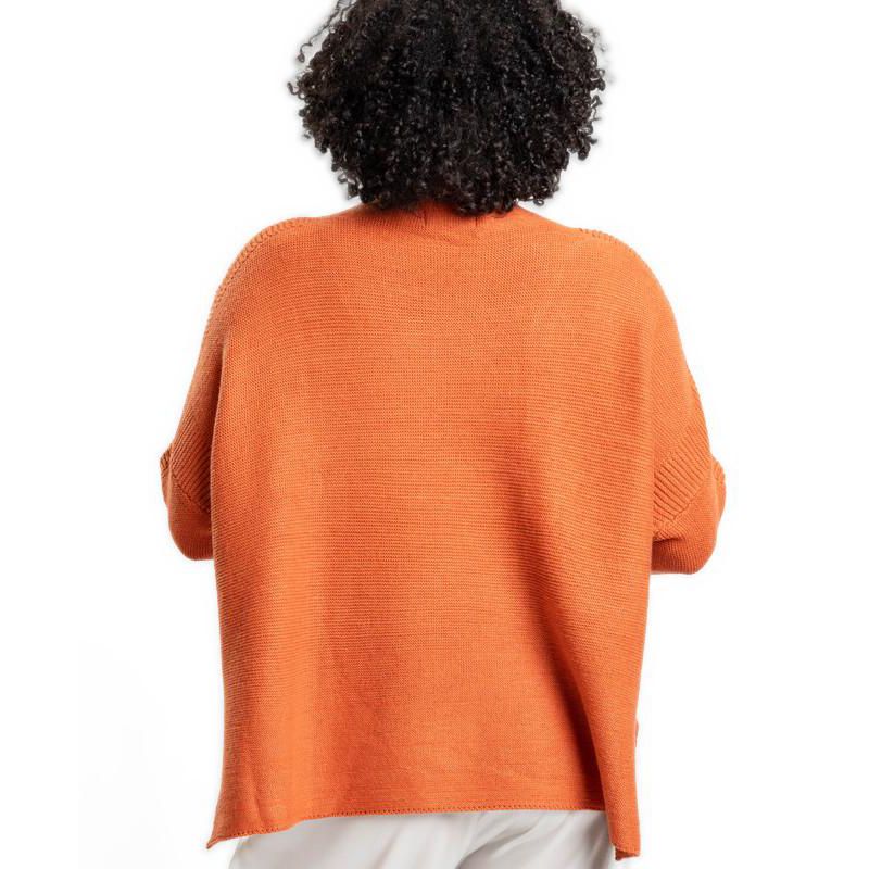 Women's Lori Turtleneck High-Low 3/4-Sleeve Sweater