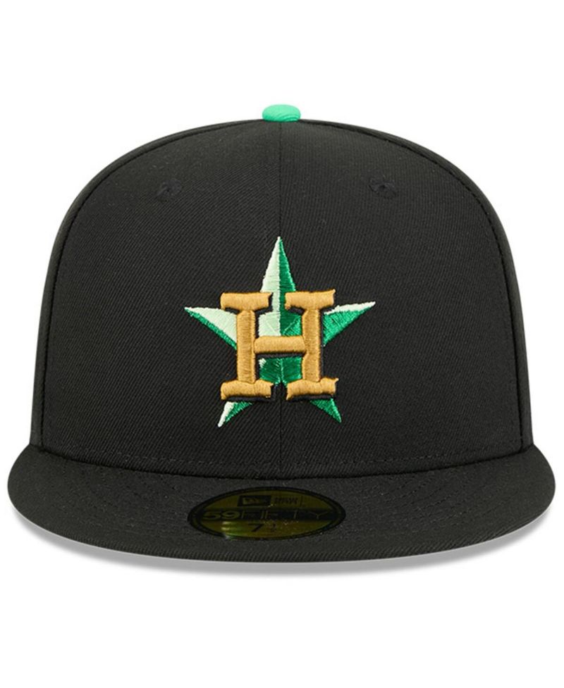 Men's Black Houston Astros 2026 St. Patrick's Day 59FIFTY Fitted Hat