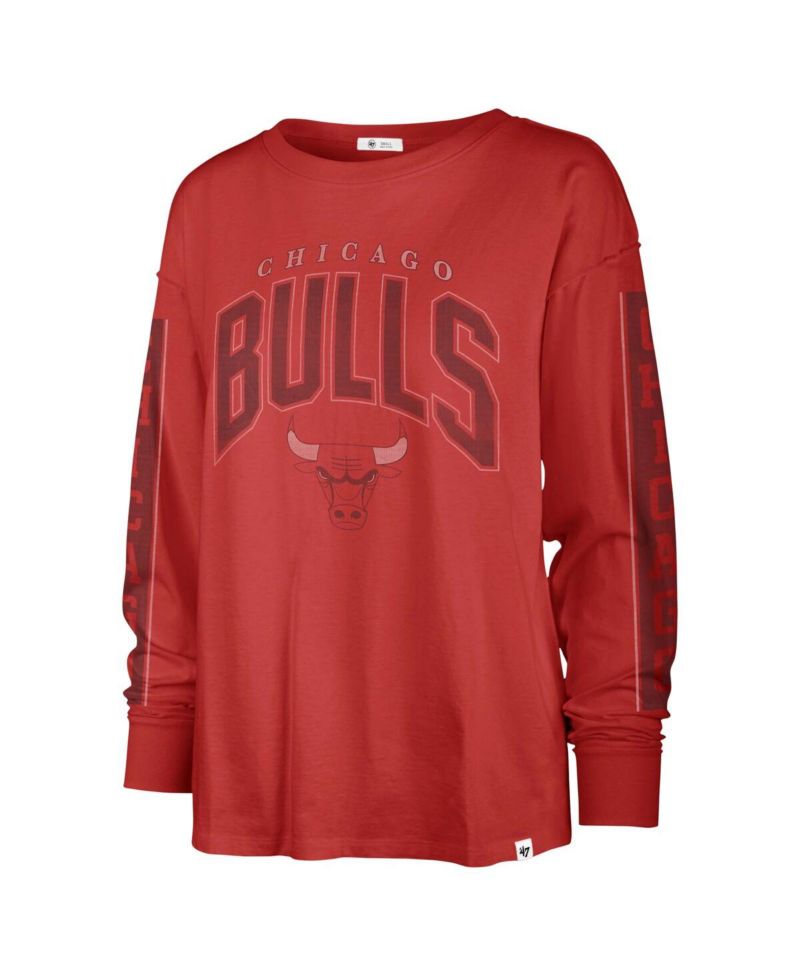Women's Red Chicago Bulls Tomcat Long Sleeve T-Shirt
