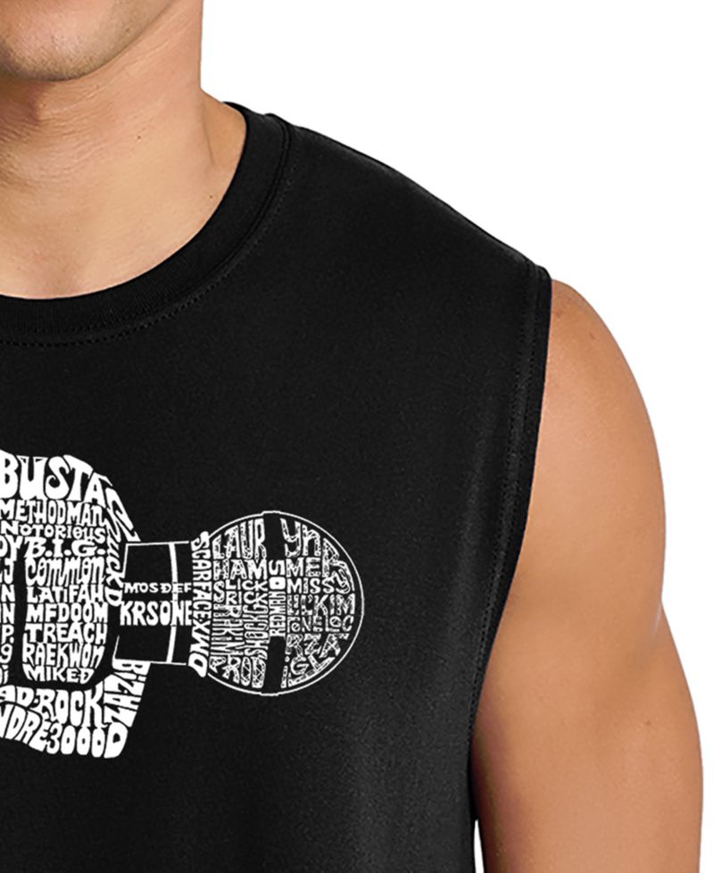 Men's Microphone Word Art Tank Top