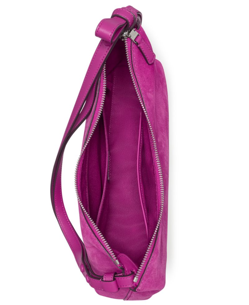 Loop Medium Suede Shoulder Bag