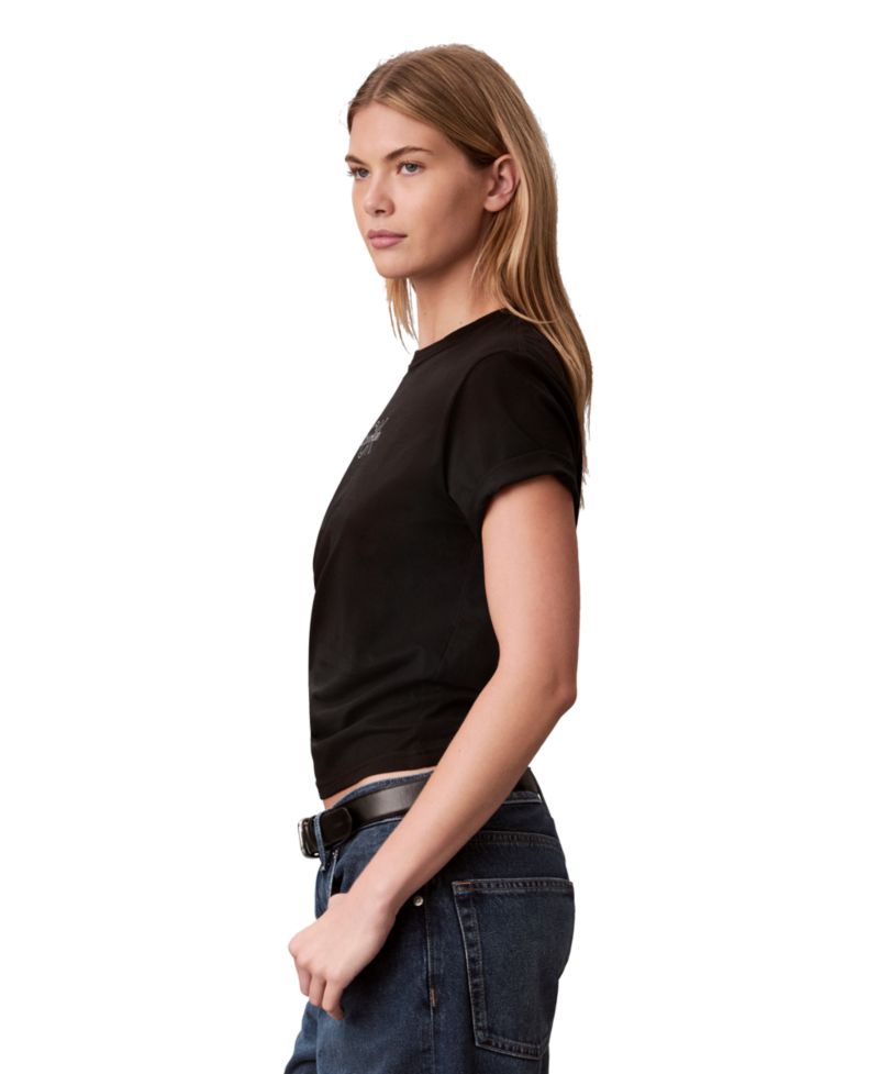 Women's Shine Metallic Graphic Short-Sleeve T-Shirt